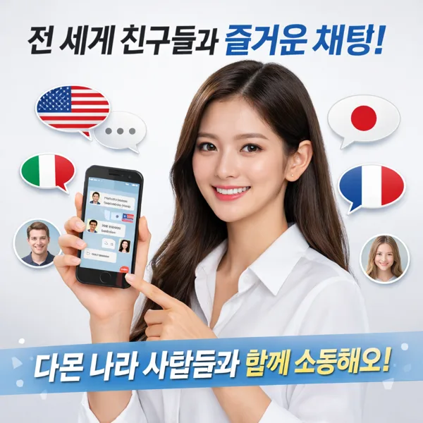 AICom - 전 세계 친구들과 다국어 자동 번역 채팅