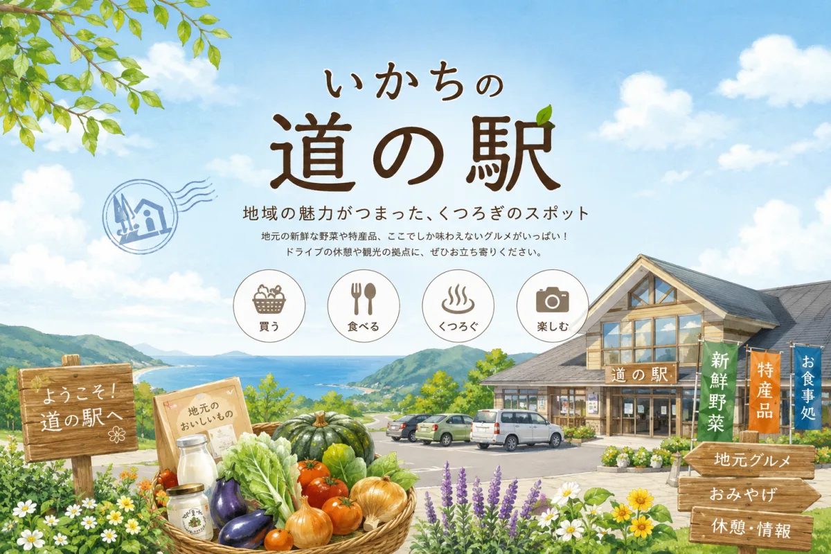 全国の道の駅を検索できるデータベース