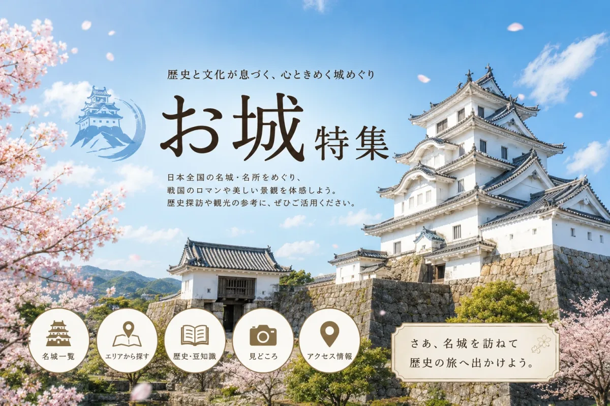 日本100名城・続日本100名城を検索できる日本の城データベース